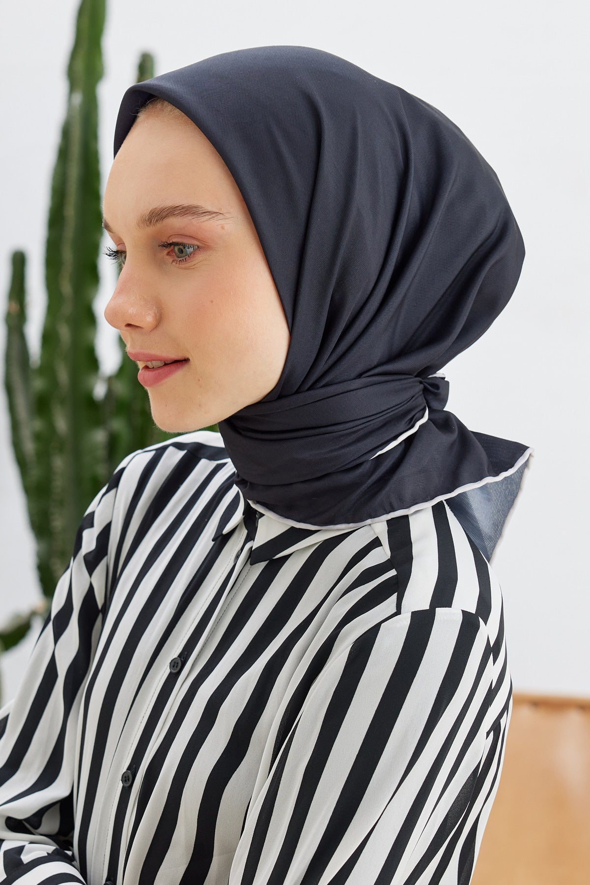 Pro Line Düz Renk Eşarp - Siyah