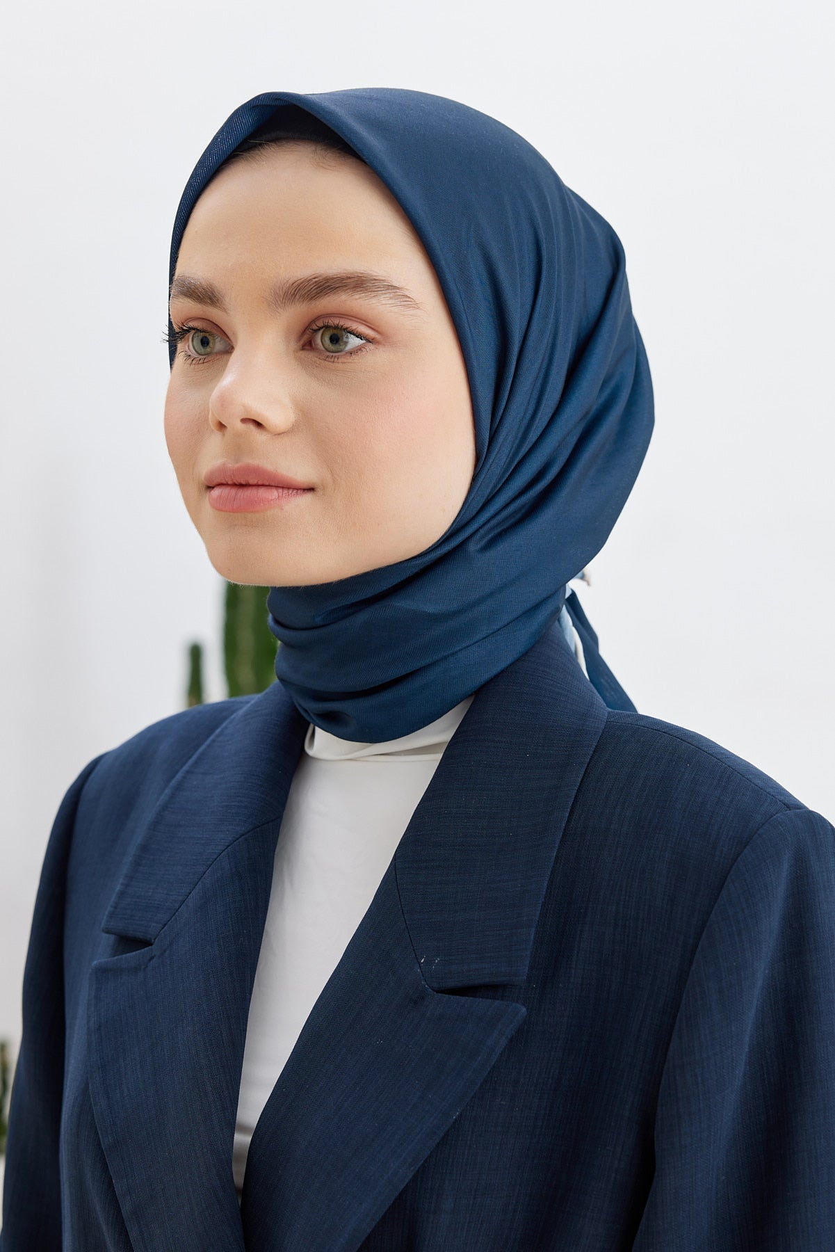 Pro Line Düz Renk Eşarp - Lacivert