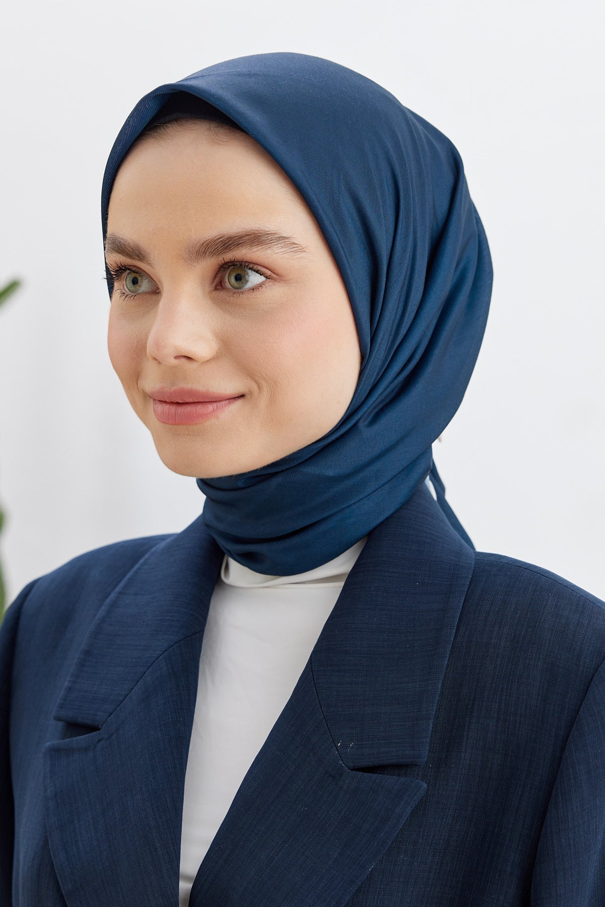 Pro Line Düz Renk Eşarp - Lacivert