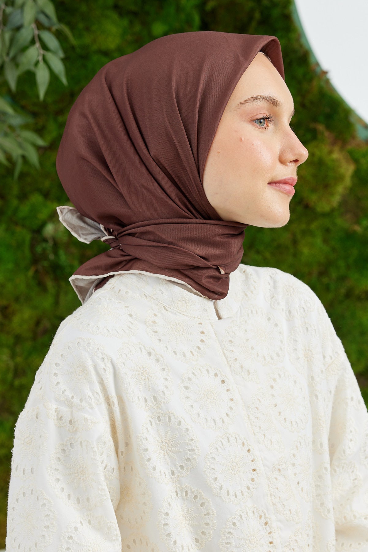 Pro Line Düz Renk Eşarp - Çikolata Kahve