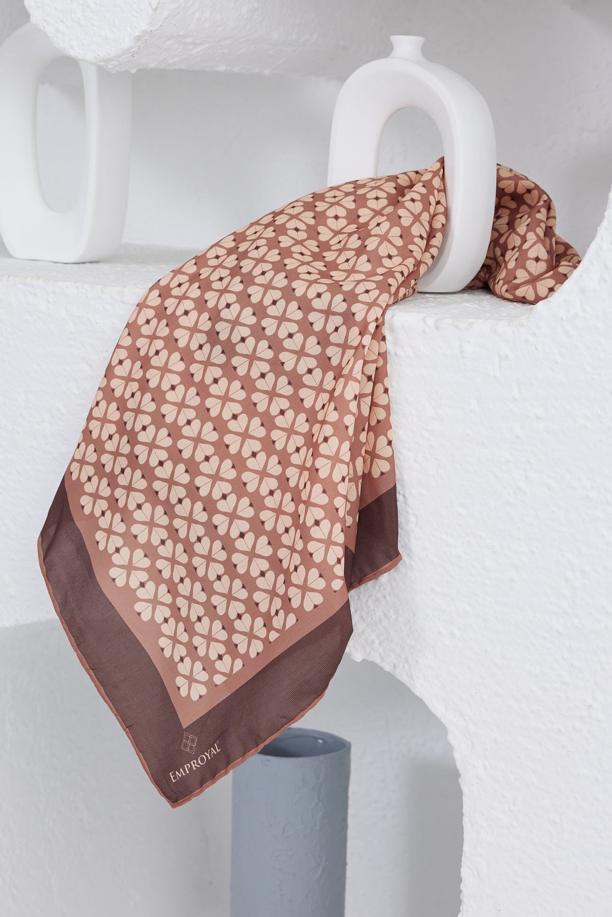 Pro Line Yonca Desen Eşarp - Karamel