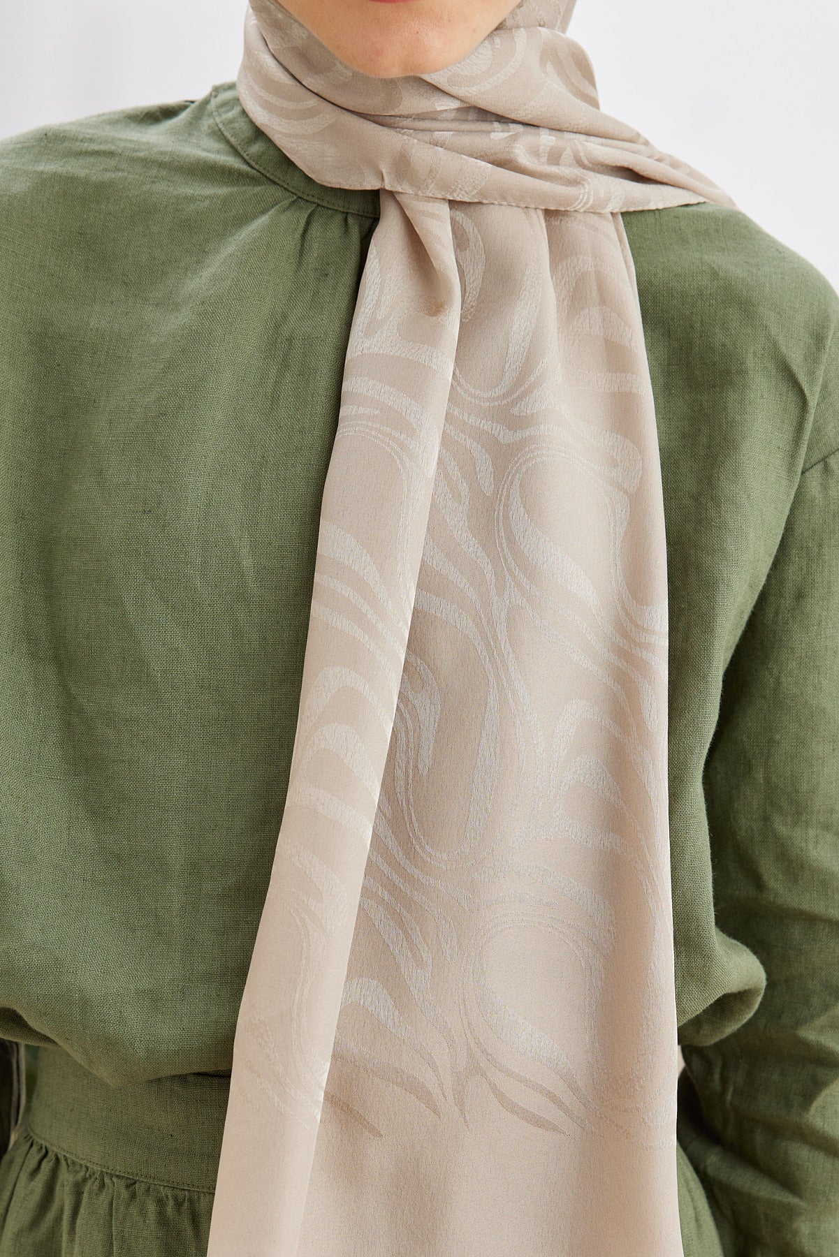 Jakar Janjan Dalga Desen Şal - Taş