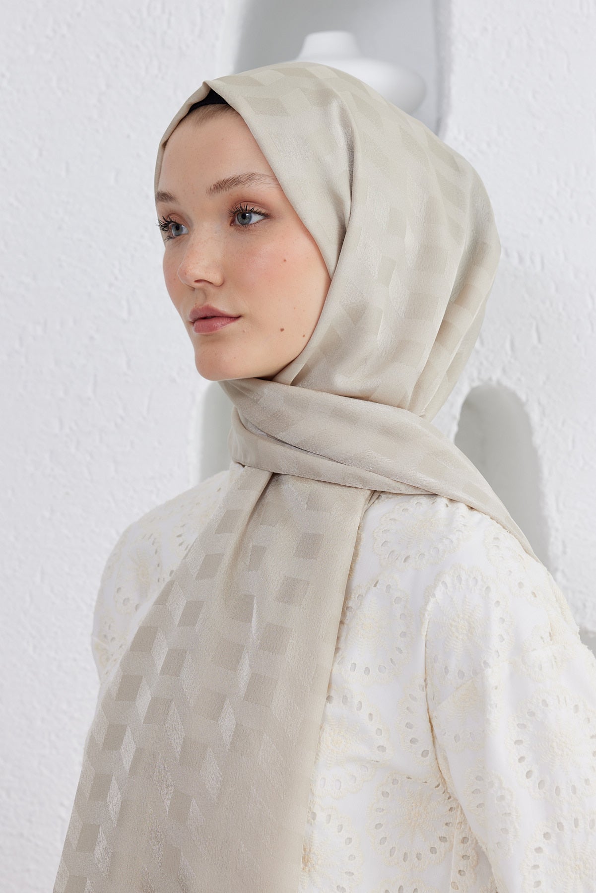 Jakar Janjan Mila Desen Şal - Taş