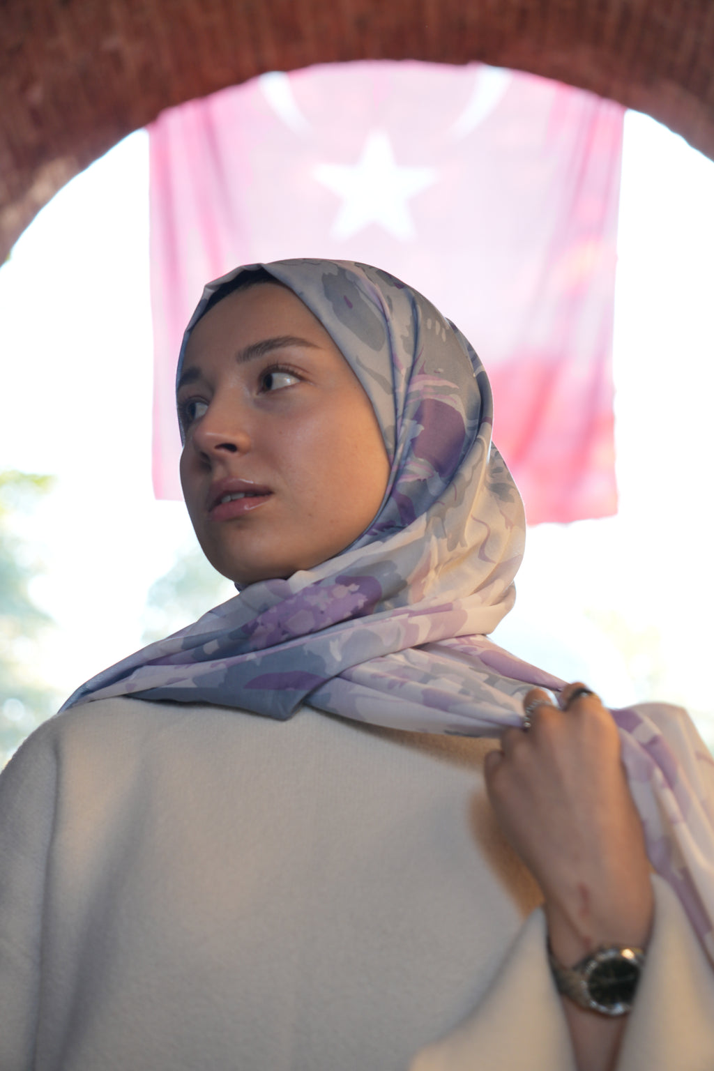 Hawaii Fişek Desenli Şal