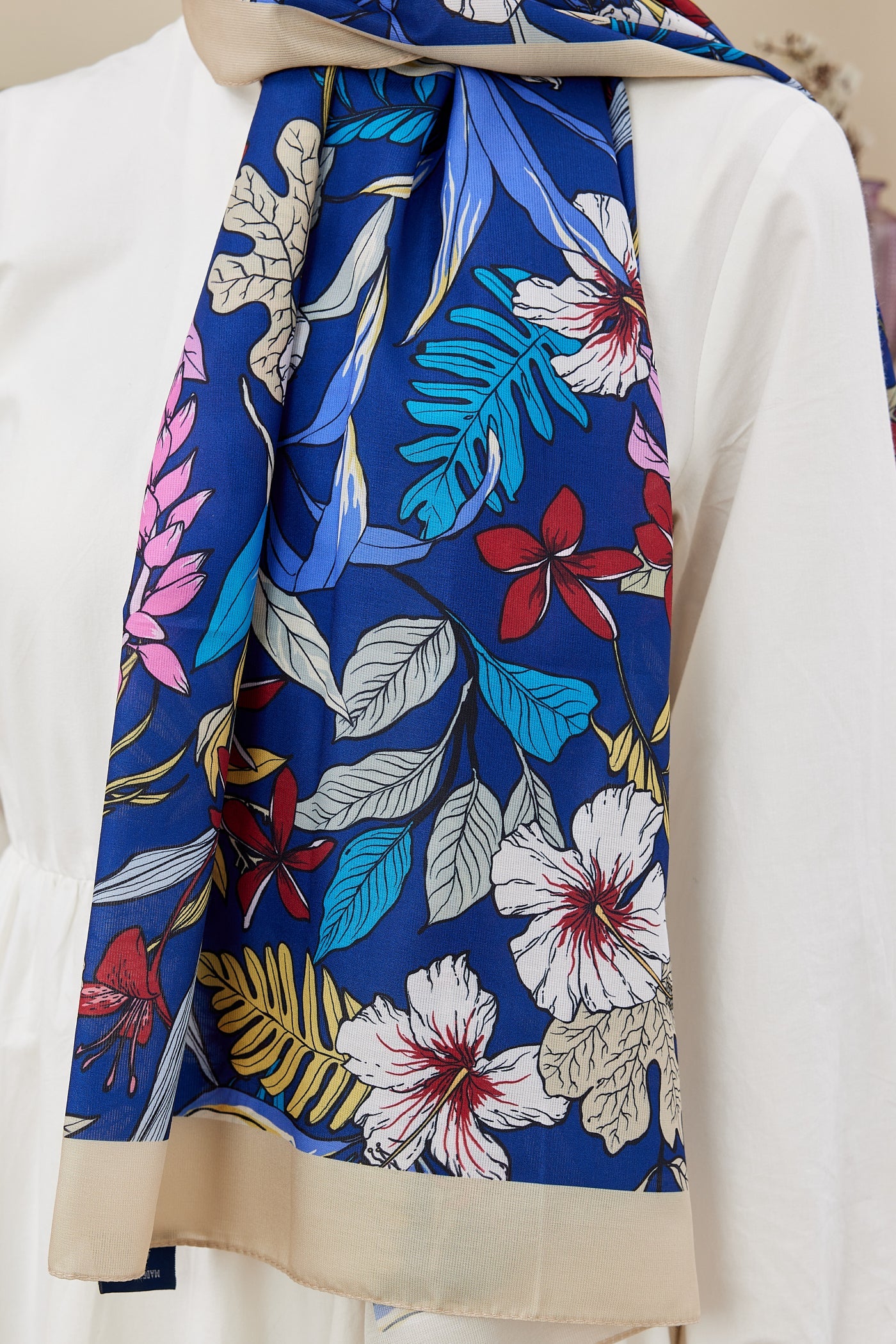 Pro Line Viola Desen Şal - Saks