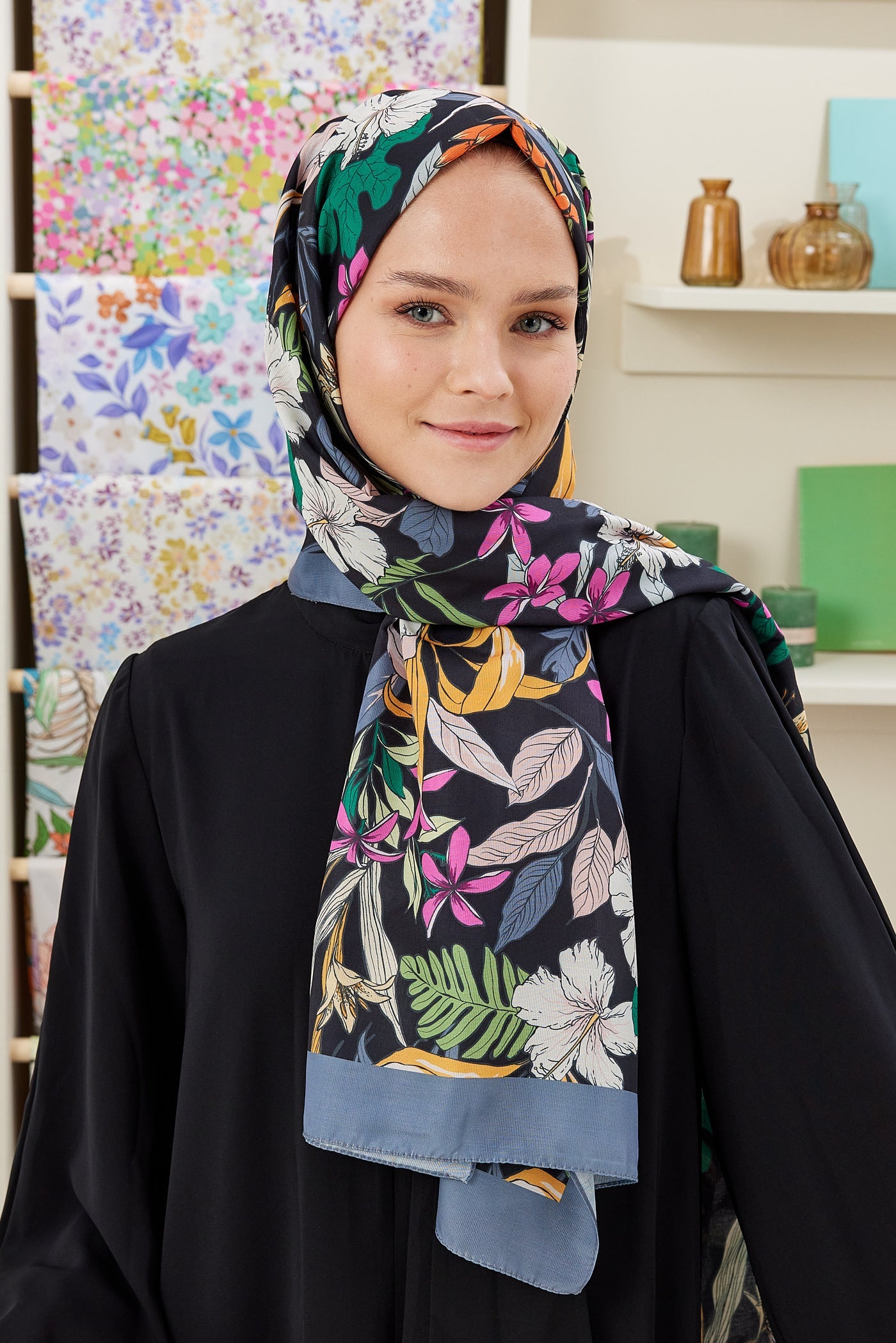 Pro Line Viola Desen Şal - Füme