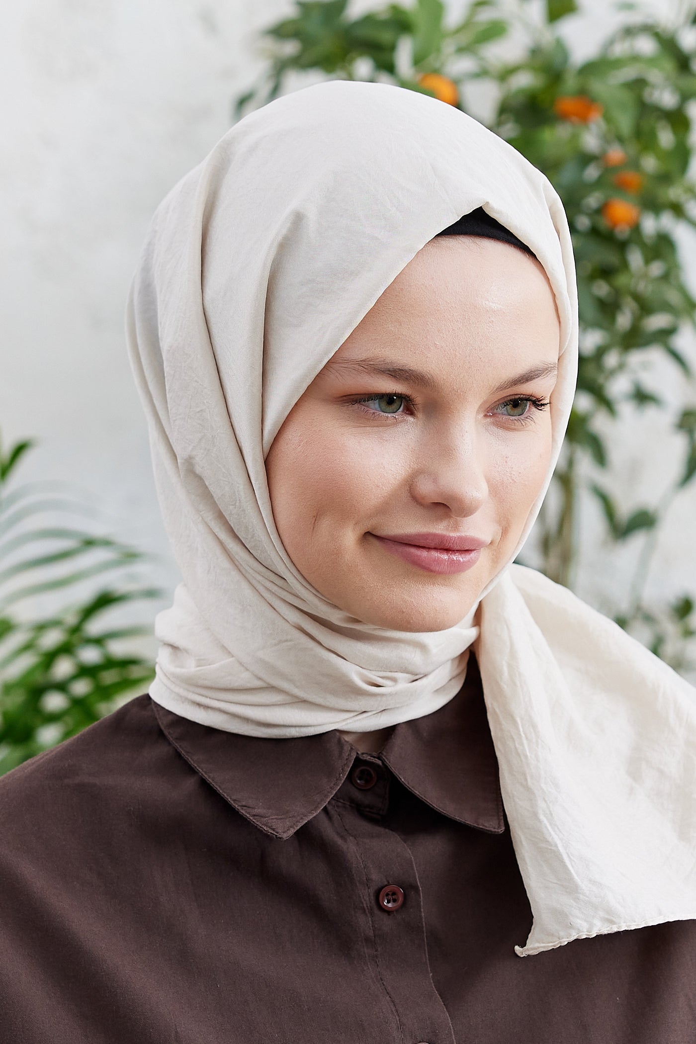 Elisa Vual Şal - Krem