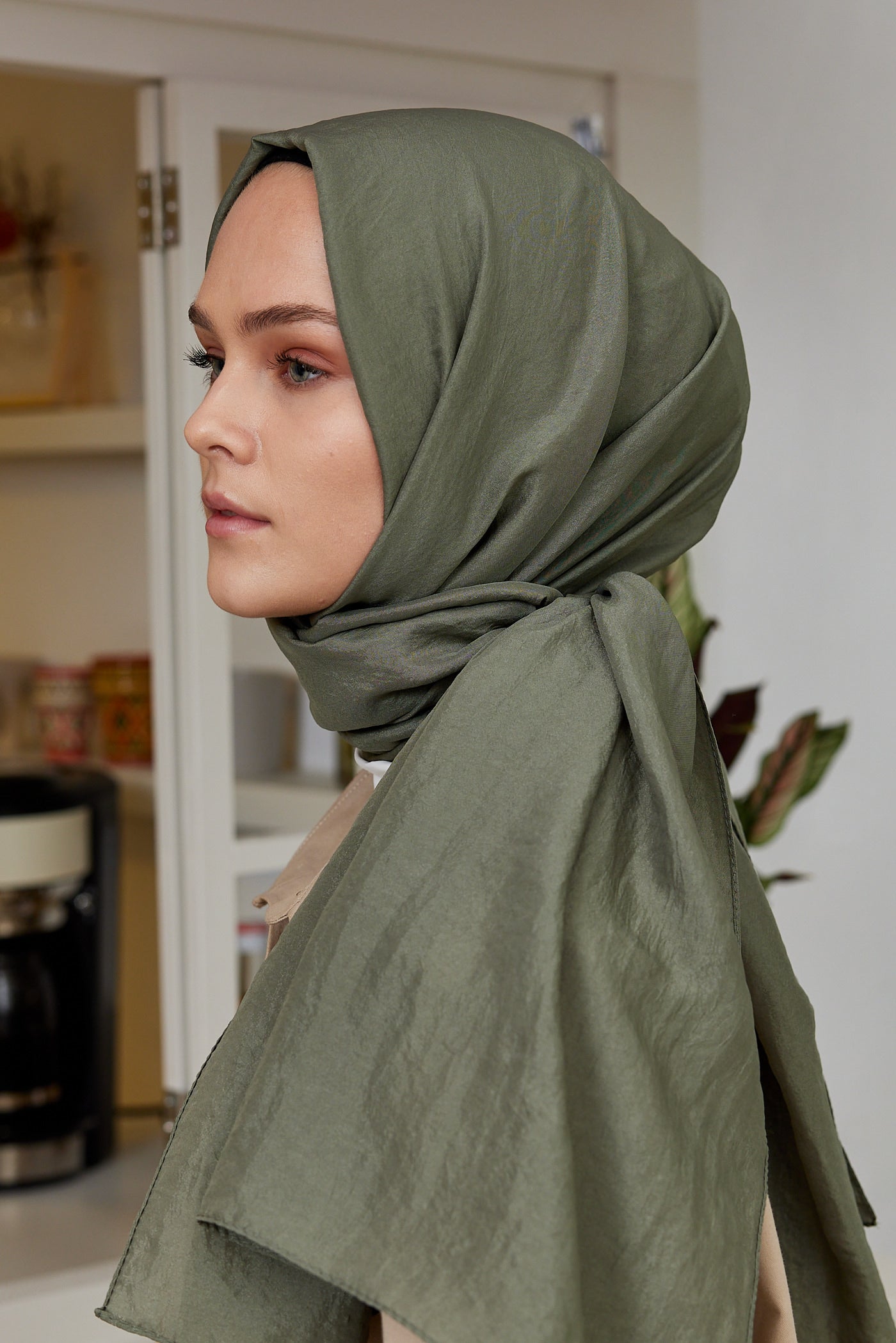 Elisa Vual Şal - Soft Haki