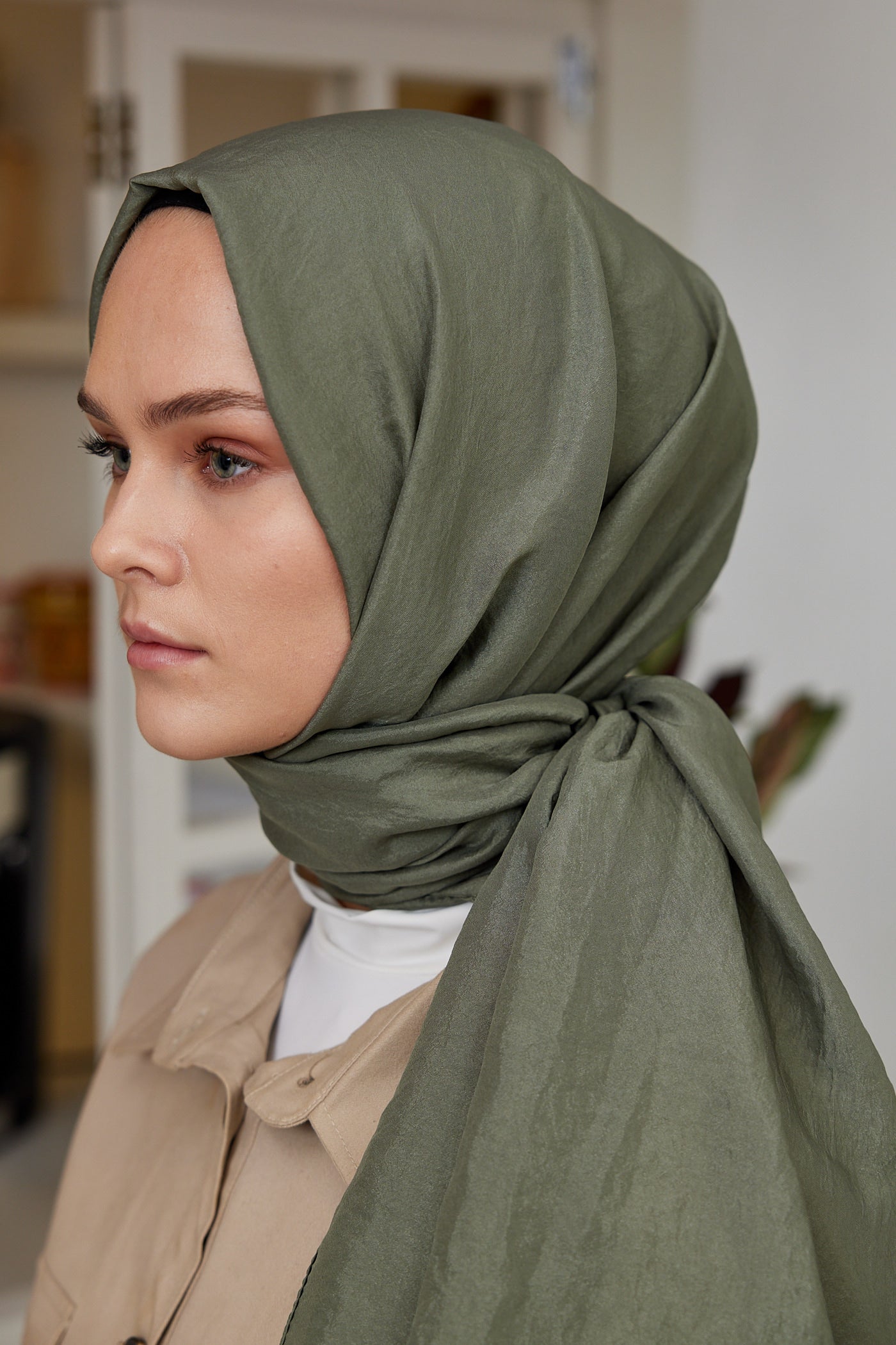 Elisa Vual Şal - Soft Haki
