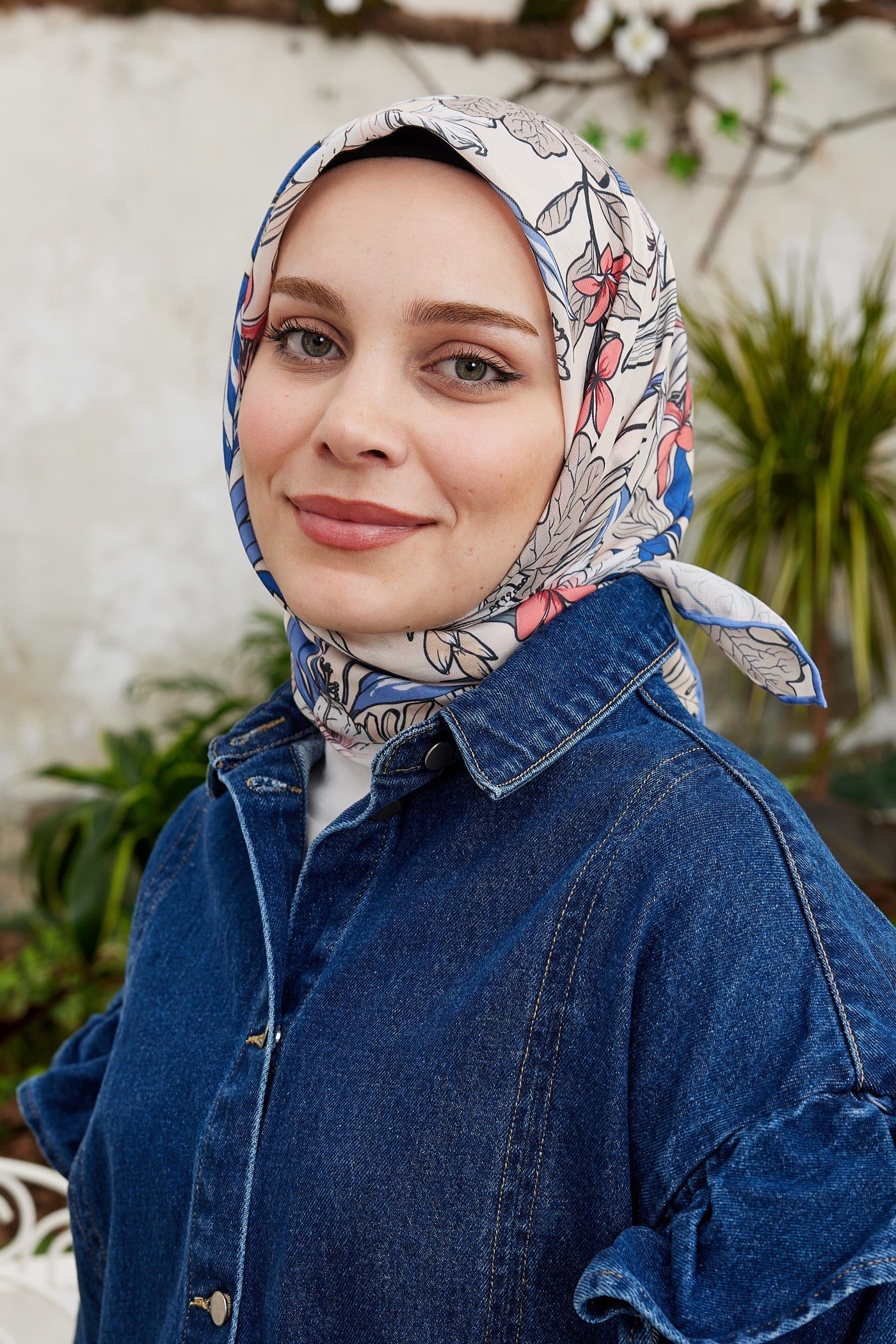 Pro Line Viola Desen Eşarp - İndigo