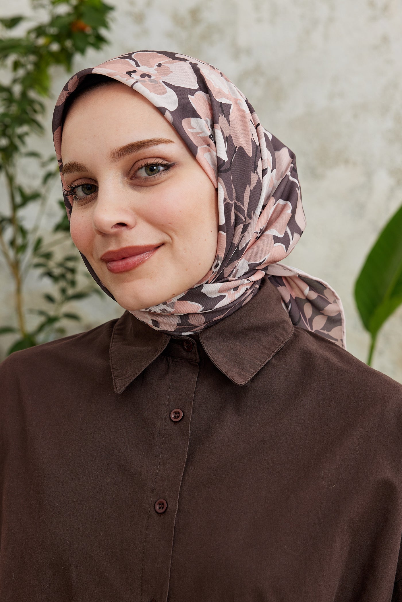 Pro Line Grace Desen Eşarp - Gül - Somon