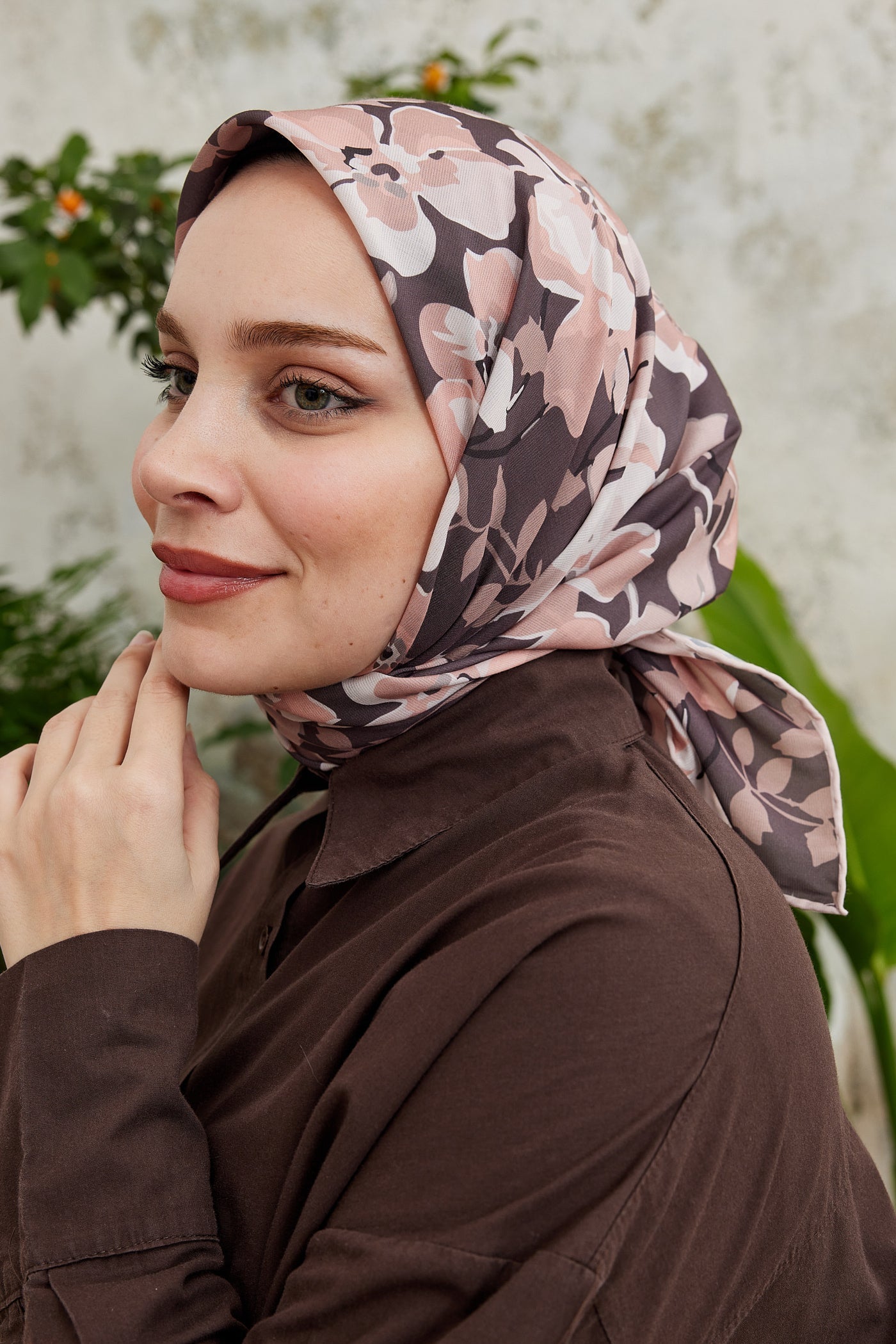 Pro Line Grace Desen Eşarp - Gül - Somon