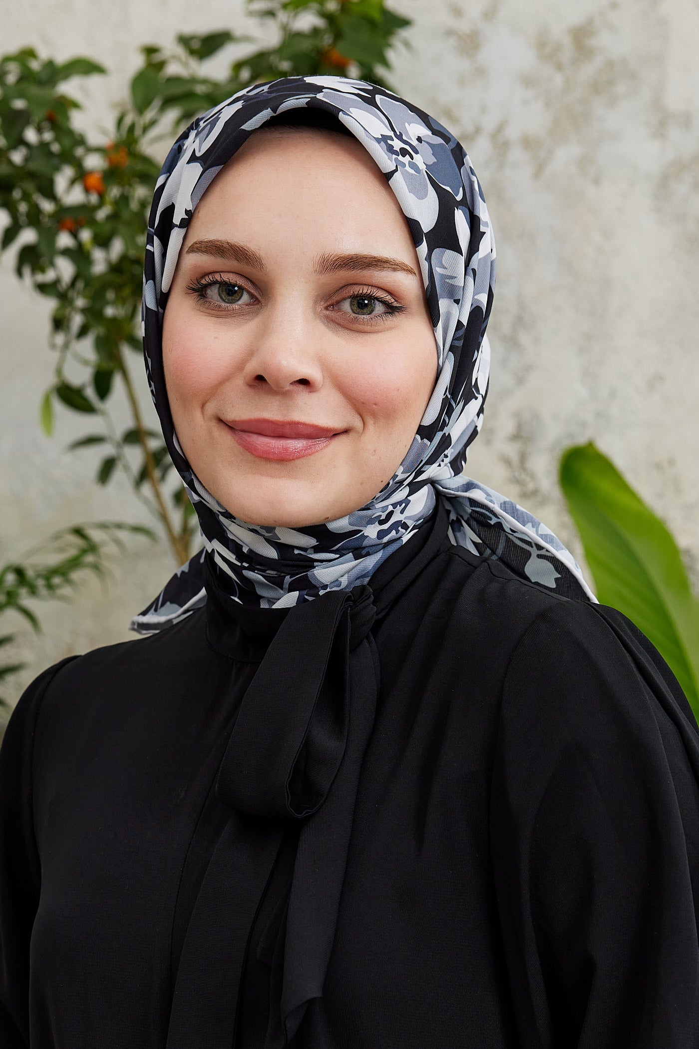 Pro Line Grace Desen Eşarp - Siyah - Gri