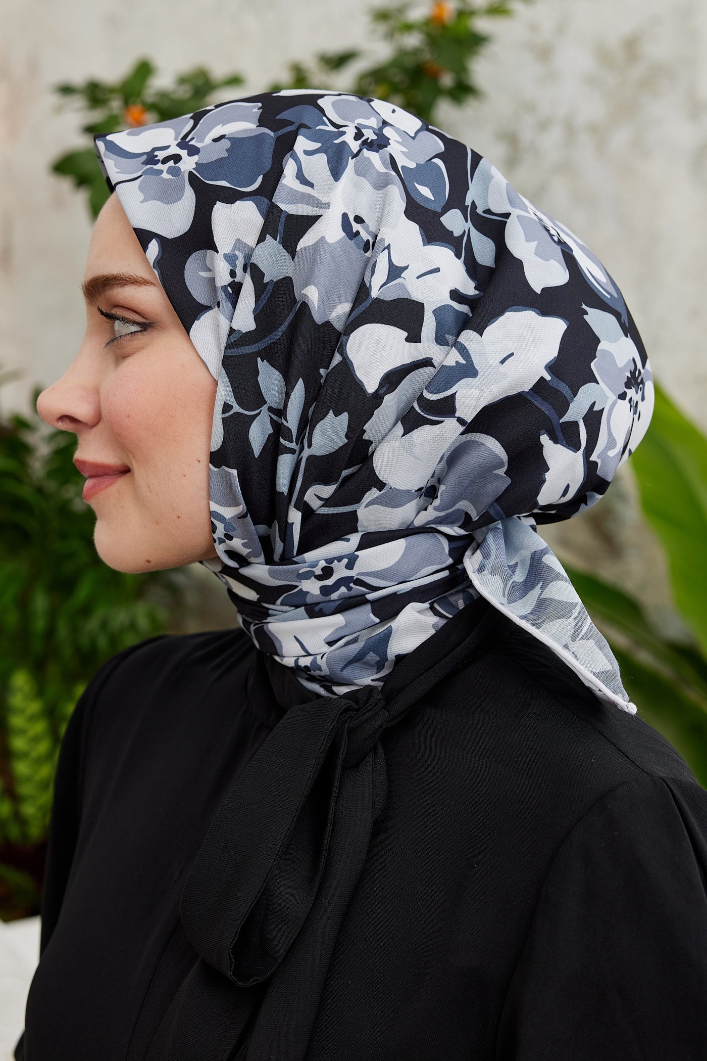 Pro Line Grace Desen Eşarp - Siyah - Gri