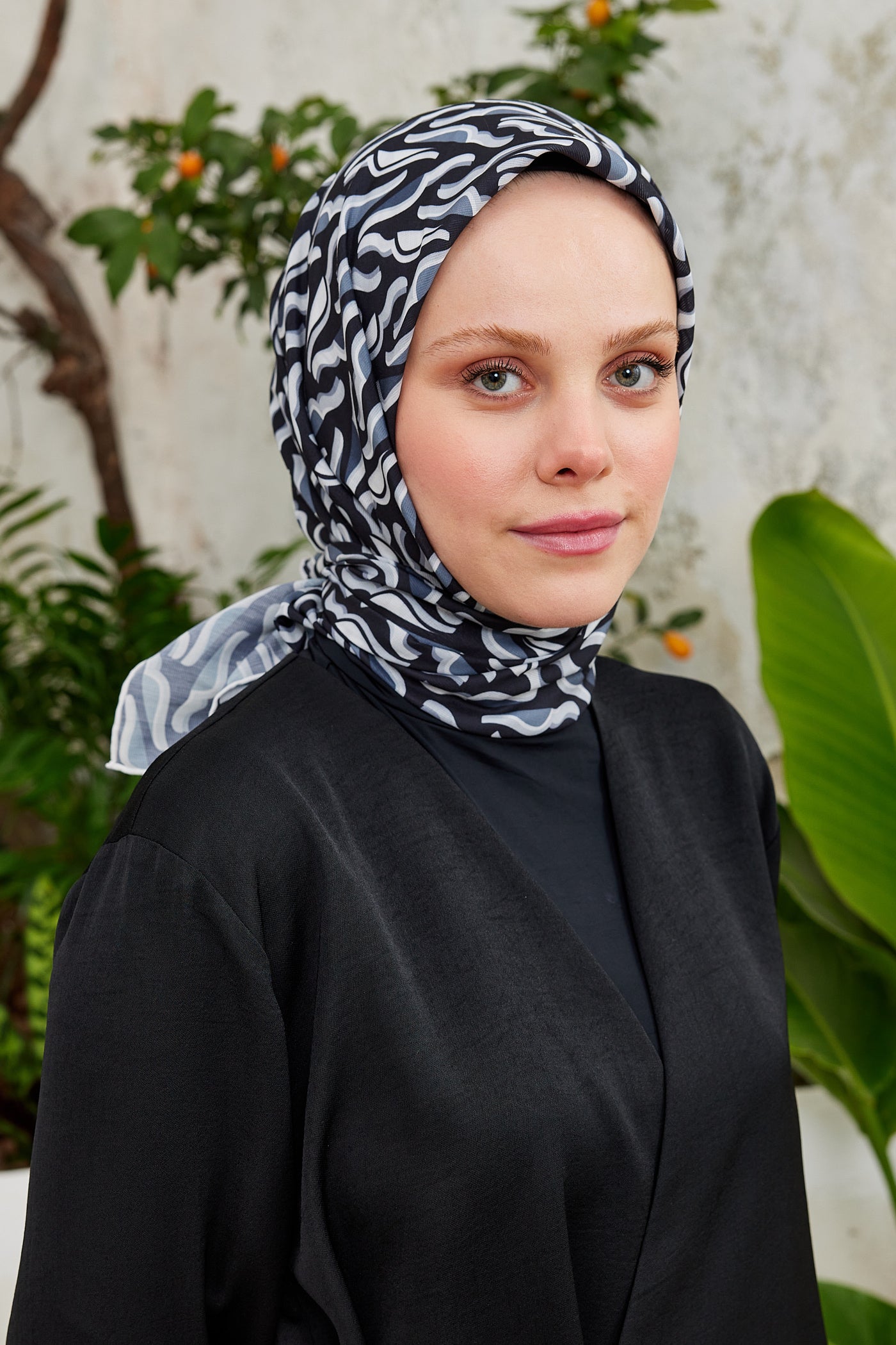 Pro Line Nancy Desen Eşarp - Füme - Gri