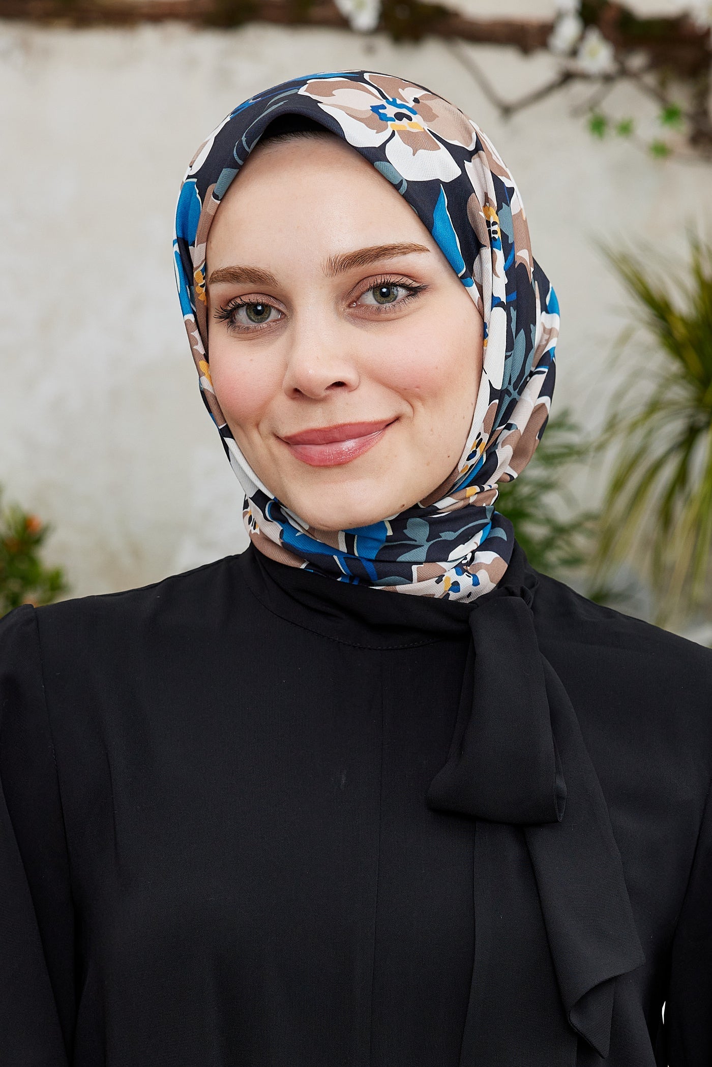 Pro Line Grace Desen Eşarp - İndigo - Kahve