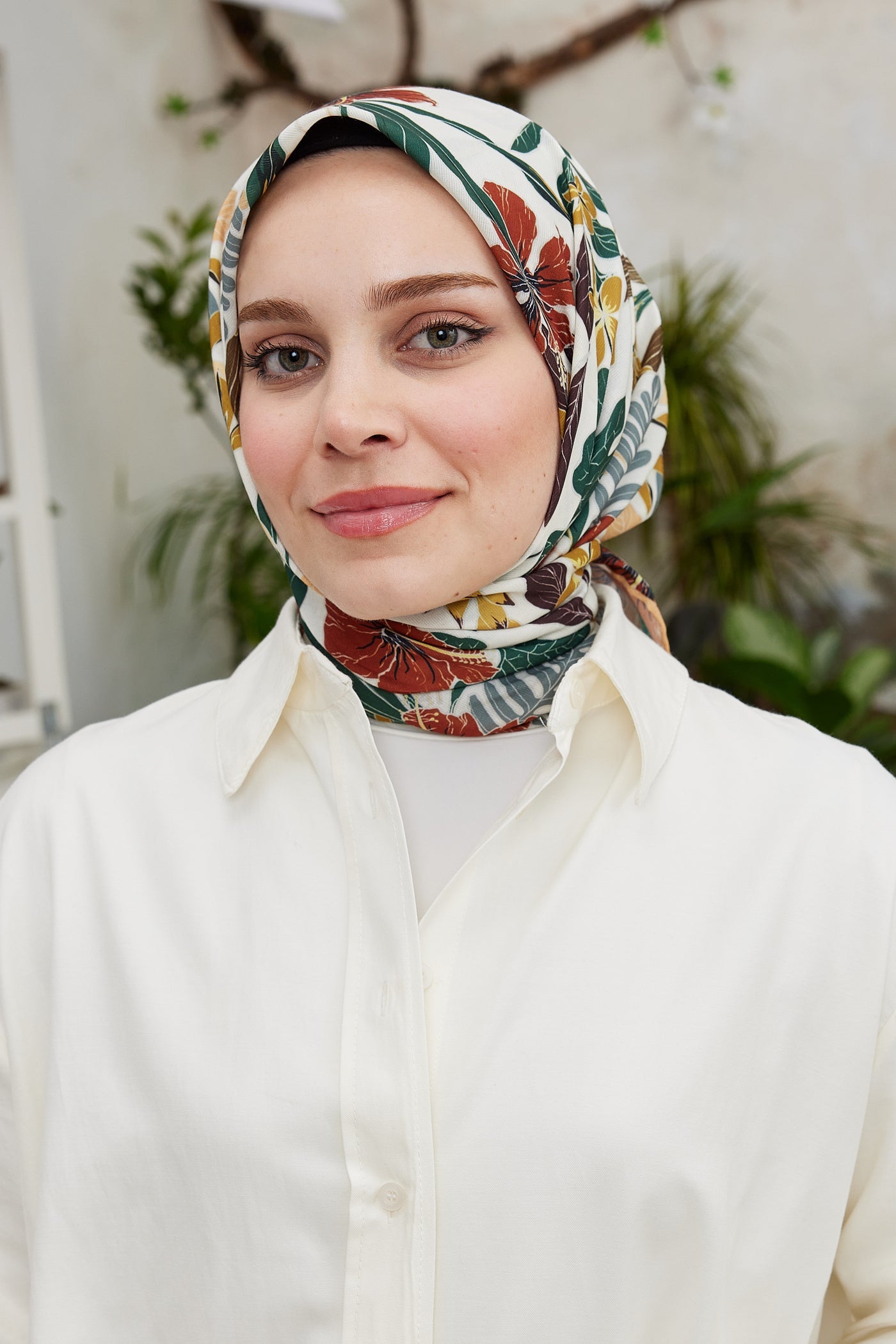 Pro Line Viola Desen Eşarp - Hardal