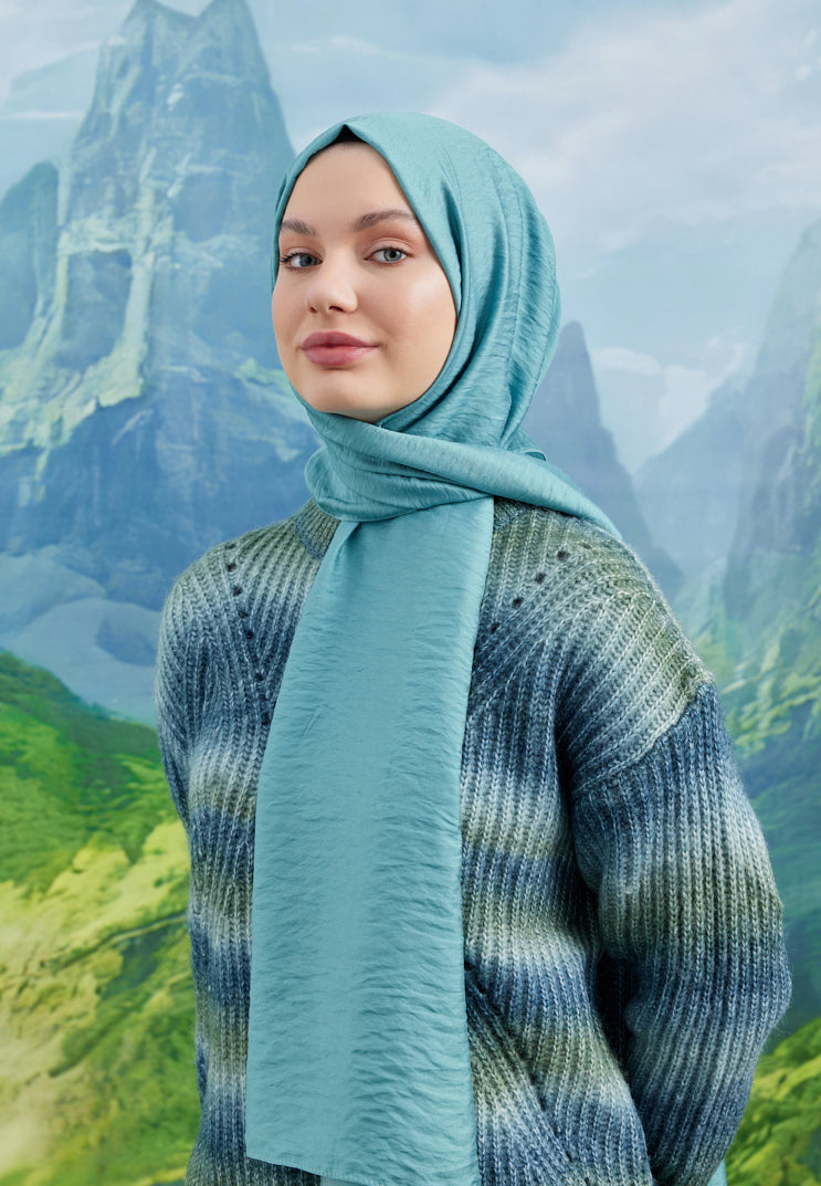 Carla Şal - Mint Yeşili