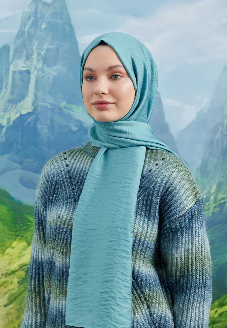 Carla Şal - Mint Yeşili