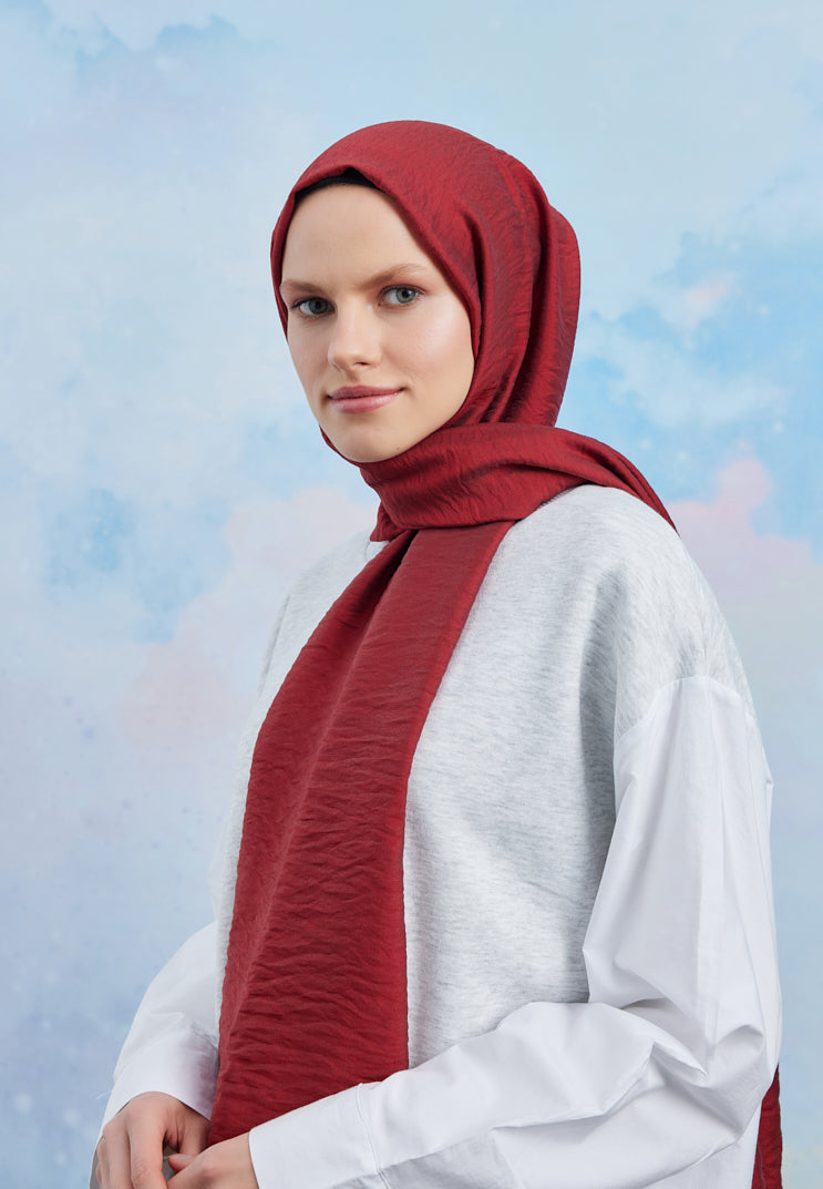 Carla Şal - Kırmızı