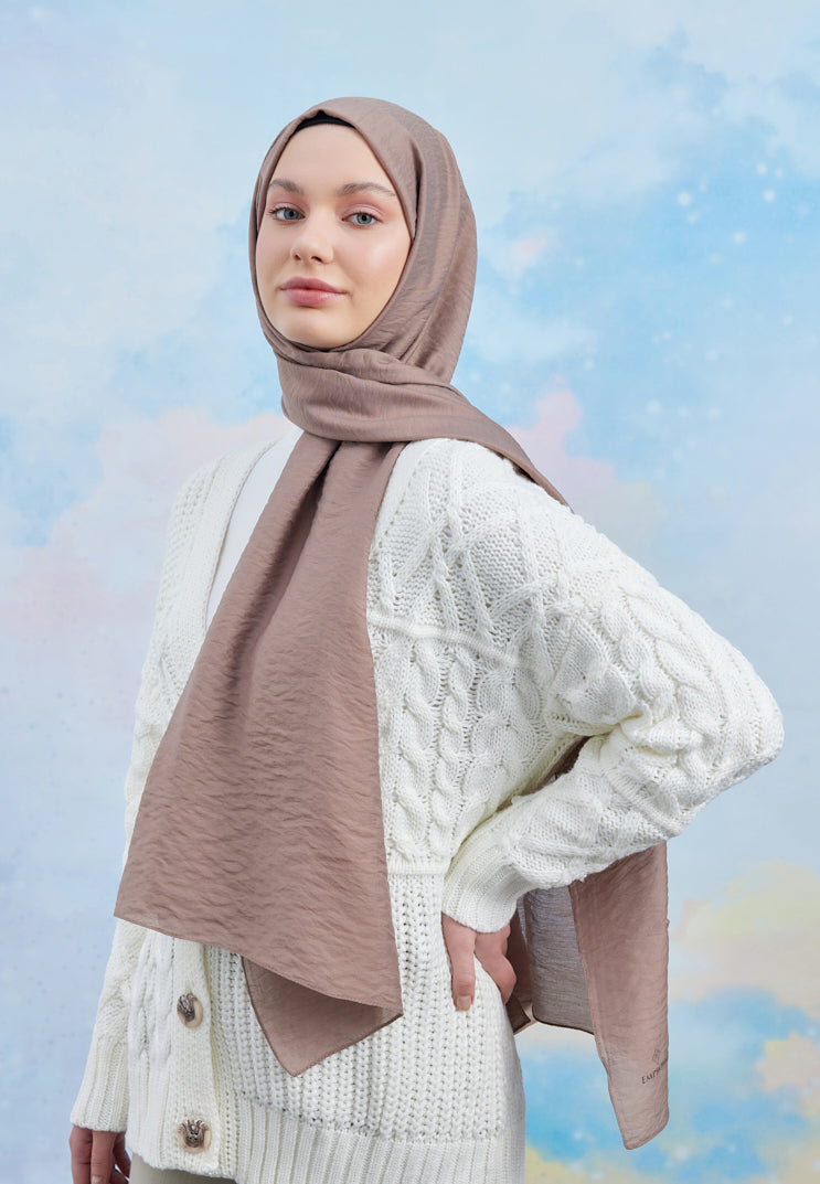 Carla Şal - Koyu Vizon